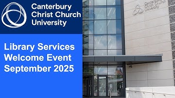 Library Services Welcome Live Event 2025