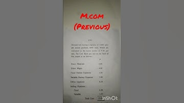 m.com previous first semester Hindi or English me#mcom  #accountingformanagerialdecisions