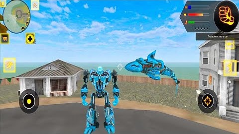 Robot Shark 2 Transformers Game By Naxeex #2 - Android Gameplay