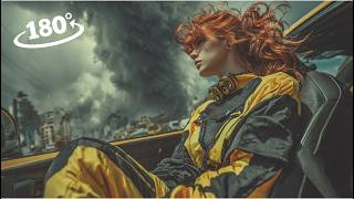 VR 180 INTERACTIVE: Escape the Tornado in a Car &amp; Boat Survival 3D