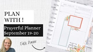 Plan With Me! | Prayerful Planner Daily | Devotional Planner | September 19-20, 2023