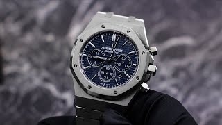 Audemars Piguet Royal Oak Chronograph 26320ST Blue Dial Unboxing & Presentation