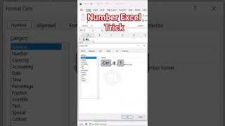 Number Excel Trick. #shorts #viral #youtubeshorts #excel #shortvideo #viralvideo #mswordtrick