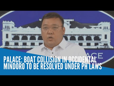 Palace: Boat collision in Occidental Mindoro to be resolved under Philippine laws