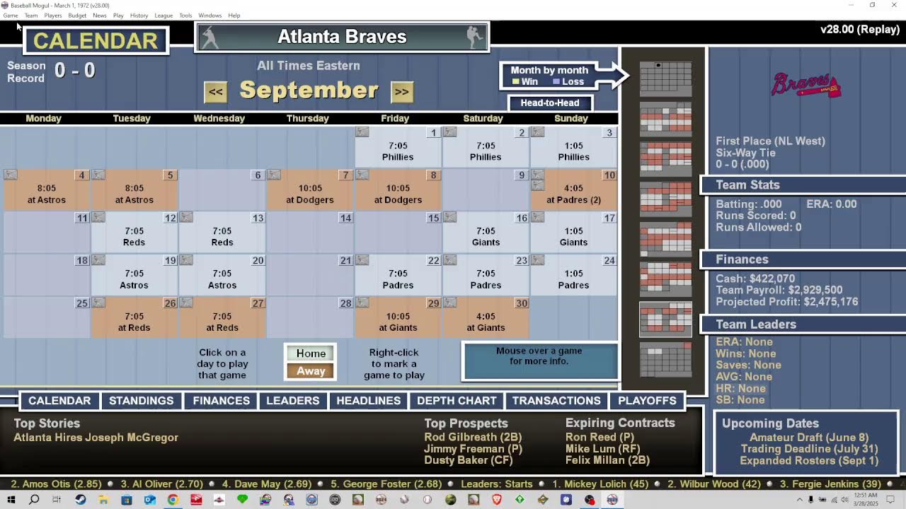 Baseball Mogul 2025 | First Impressions