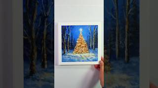 Christmas Treeacrylic Painting For Beginners