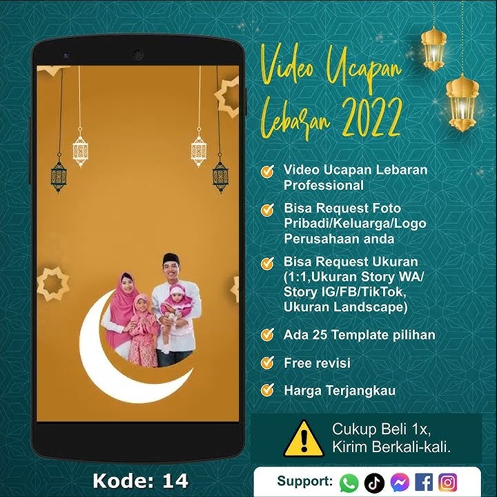 Jasa Video Ucapan Lebaran 2022 | Status WA Ucapan Lebaran | 14