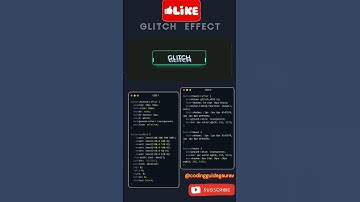 How to add Glitch effect using CSS property | #trending #shortvideo