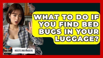 What To Do If You Find Bed Bugs In Your Luggage? - Insects and Invaders