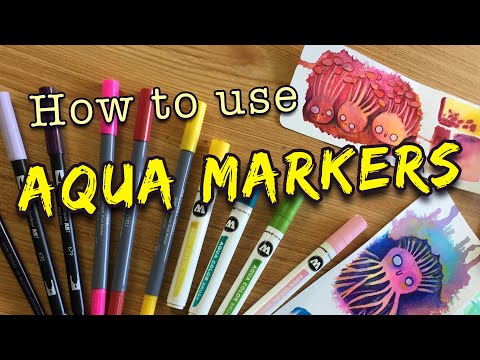 ✨How to use Aqua Markers? Full Tutorial - Tipps and Techniques ✨ 