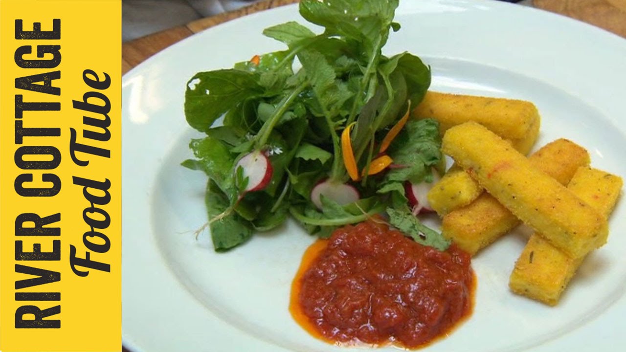 Cheesey Chili Garlic Polenta Tim Maddams Youtube