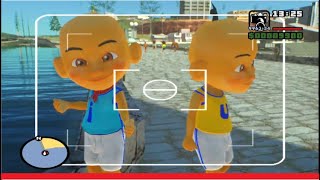Shiva jadi Photographer Upin dan Ipin di Pantai - GTA Shiva Upin Ipin