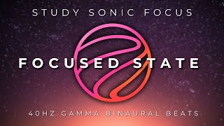 Improved Focus & Memory - Focused State 40Hz  Binaural Beats Study Music for Exams