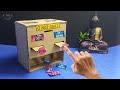 How to make candy vending machine from cardboard at home  diy vandy dispenser machine