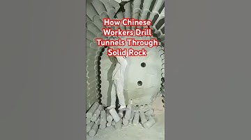 How Chinese Workers Drill Tunnels Through Solid Rock #civilengineering #tunnelboringmachine