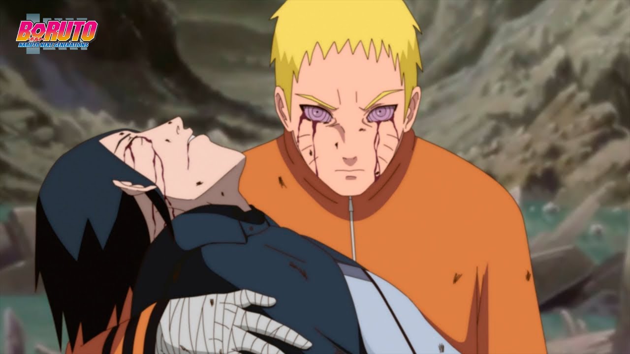 A Morte de Sasuke, Naruto implanta o Rinnegan de Sasuke - Boruto