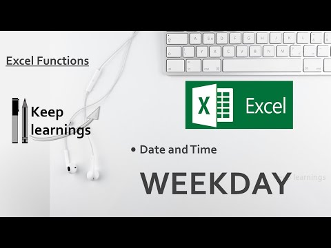 Excel WEEKDAY function