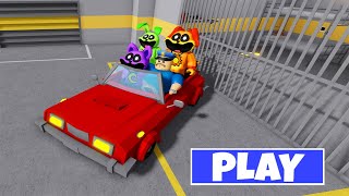 CAR BARRY'S PRISON RUN RIDE WITH SMILING CRITTERS - Walkthrough Full Gameplay #obby #roblox