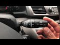 HOW TO TURN ON WINDSHIELD WIPERS AND WINDSHIELD WASHER - HONDA ODYSSEY
