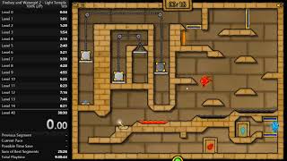 Fireboy and Watergirl 2 Level 38 any% / 100% 2 player speedrun in 27 seconds (obsolete)