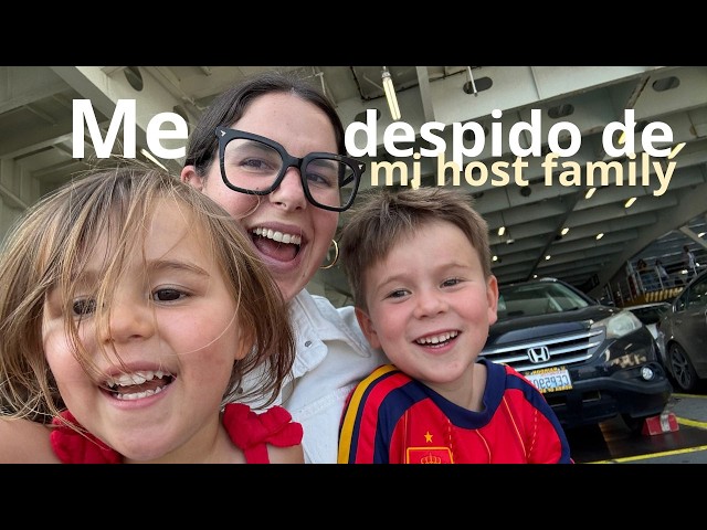 Me despido de mi host family antes de mudarme a la otra punta de EEUU.