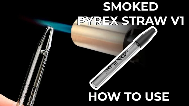 Smoked Pyrex V1 Glass Straw by White Rhino | Best Dab Straw Under $10?