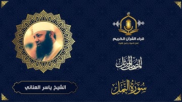 سورة النمل كاملة - تلاوة خاشعة للشيخ ياسر العناني - المصحف المرتل - surah al naml