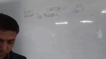 Class IV EVS 03-12-2020 by Mr Rupesh Chapter 20