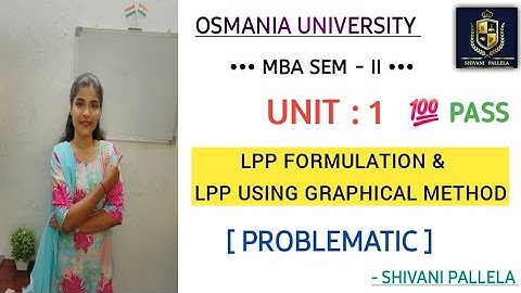 ORM || యూనిట్ 1 || సమస్యాత్మక వీడియో 💯 || MBA సెమిస్టర్ : 2 || ఉస్మానియా విశ్వవిద్యాలయం || ‎@షివానిపల్లె