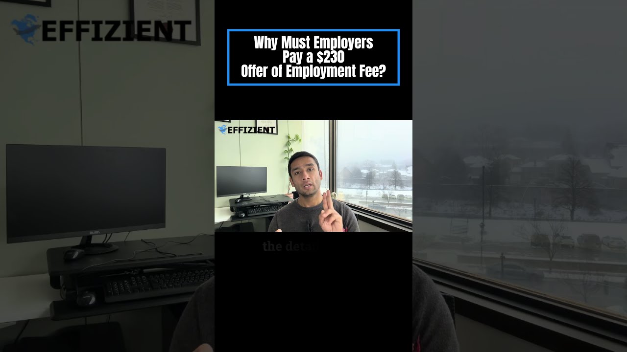 Why Must Employers Pay A 230 Offer Of Employment Fee 