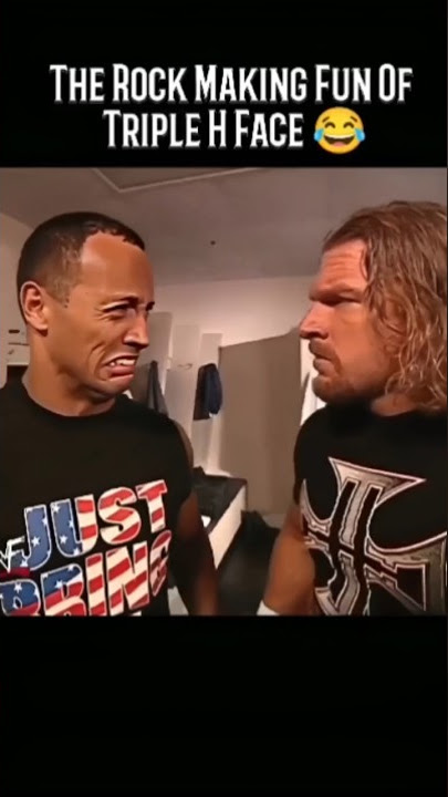 The Rock Makes Fun Of Triple H Face 😂😂