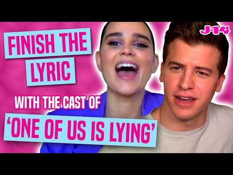 One of Us Is Lying Cast Plays ‘Finish The Lyric’ With J-14