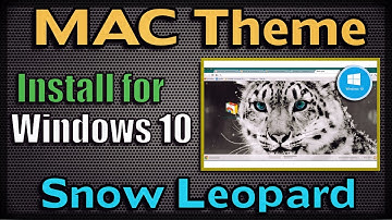 Best MAC Theme for Windows 10 | Snow Leopard Download and install