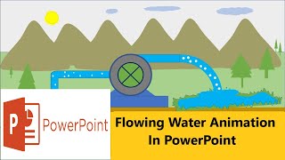 Water pump animation on PowerPoint || water flow animation in PowerPoint [Advanced]