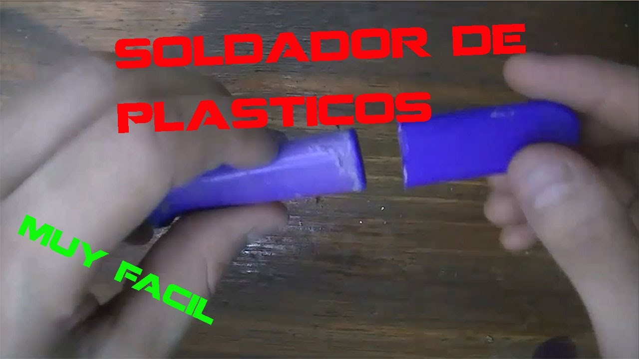 Soldar plastico con soldador de estaño 