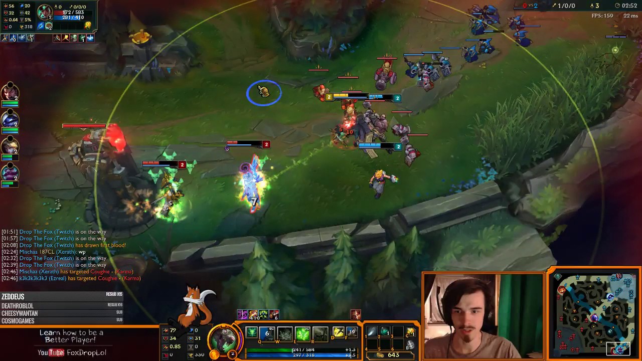 Ezreal with the INSANE save on foxdrop's stream