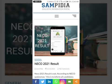 How to check 2021 NECO results