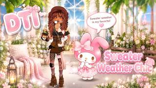 Full DTI Sweater Weather Chic 🍂✨ Cozy Autumn Outfit Challenge with My Melody! | Dress To Impress Update