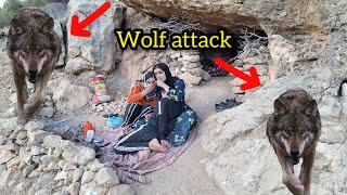 The Terrifying Moment Wolves Attack a Homeless Mother and Her Children in an Abandoned Mountain Wi