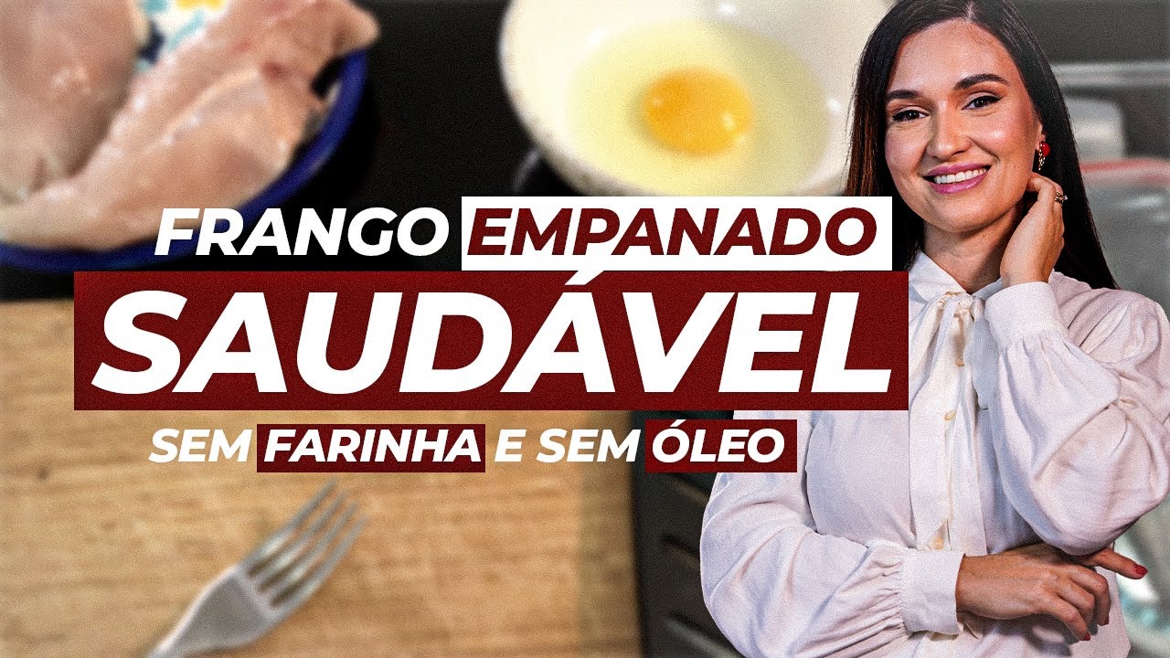 Frango Empanado Saudável. Sem FARINHA e ÓLEO!