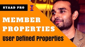 How to use "Member Properties" in STAAD Pro | STAAD for Beginners