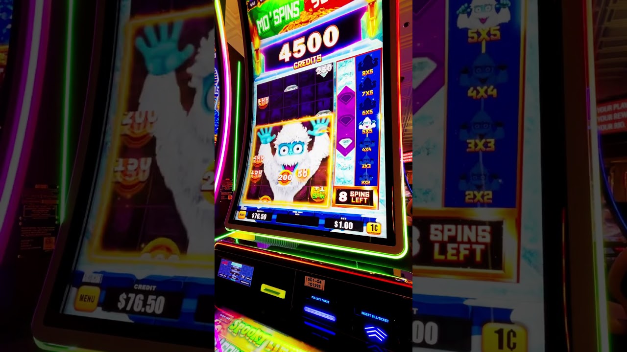 Halloween Special! Full Screen Yeti On Spooky Link! 136X Win!! 