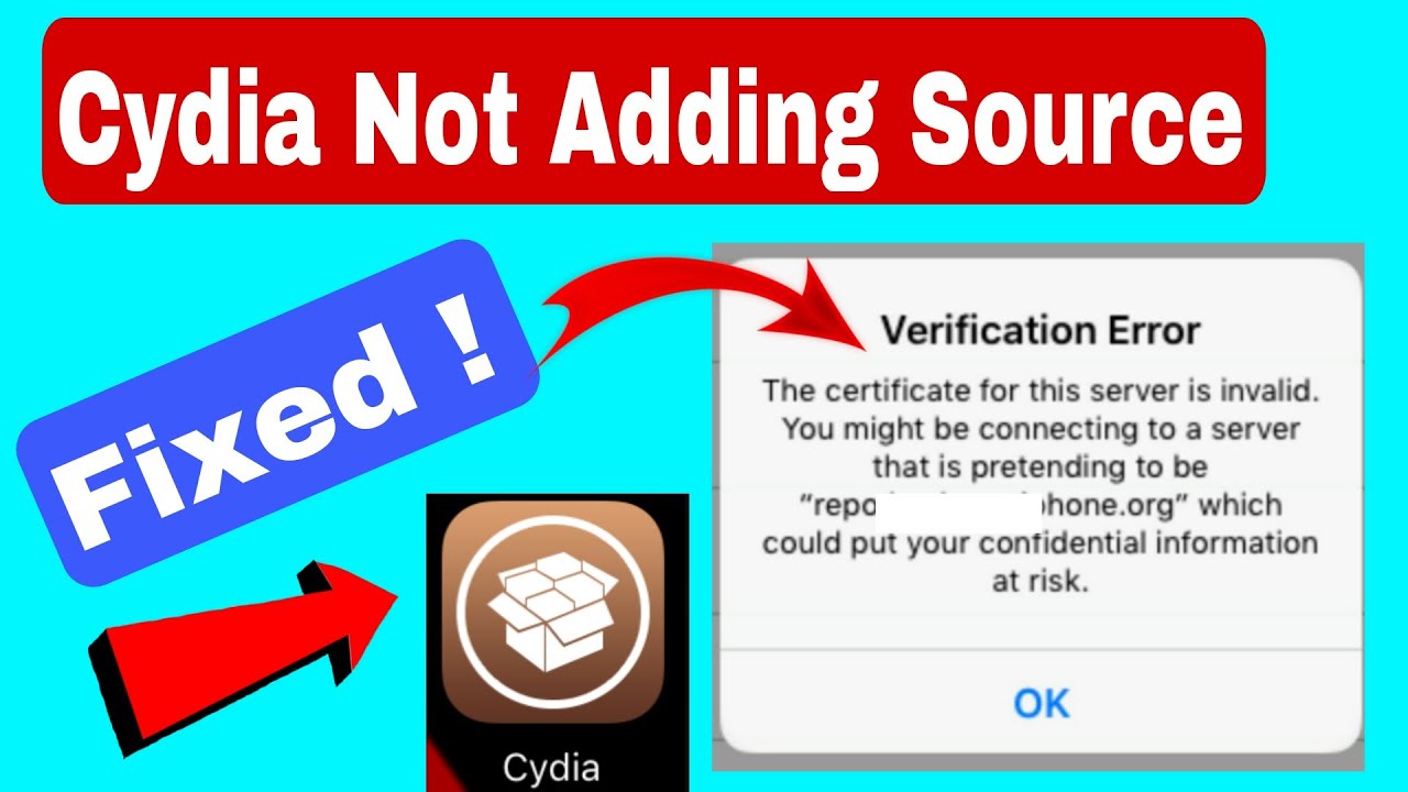 Решение ошибок Cydia | Error solution Cydia | VK