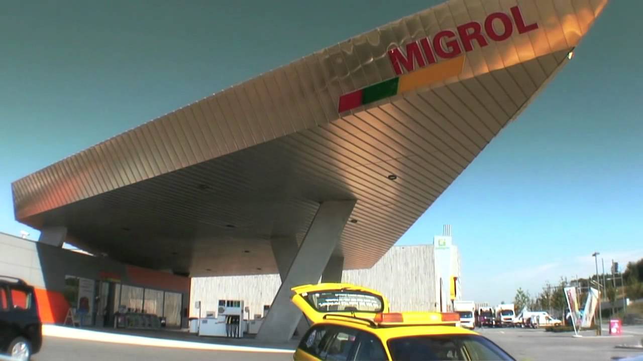 Migrol Tankstelle im Zeitraffer