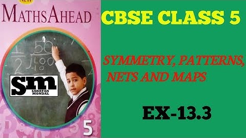 CBSE CLASS 5/CHAPTER 13(SYMMETRY PATTERNS NETS AND MAPS)/EX-13.3