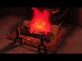 Take a nap in the room asmr sleep with vibing calcifer studio ghibli music box asmr ambience