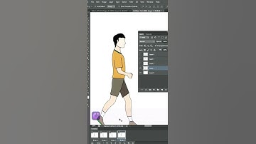 How to make a Walk animation in photoshop#shorts#video#tutorial