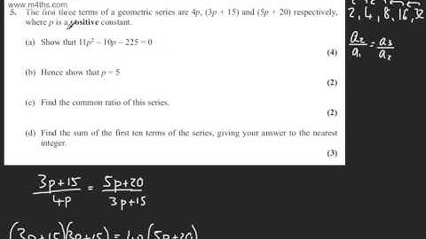 q5   C2 Edexcel May 2013 Replacement Paper   Quick worked examples   core 2 AS maths
