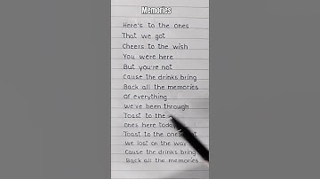 Thumbnail of Memories ~ ⭐ Maroon 5 (Song Lyrics)