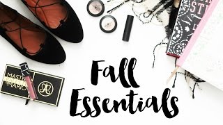 Fall Essentials | Beauty & Lifestyle